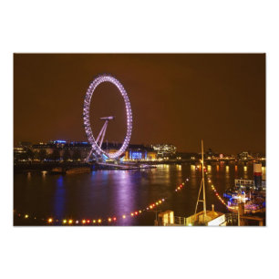 London Eye, Themsen och ljus från Fototryck