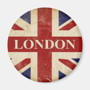 London - facklig jack - jag älskar London Magnet