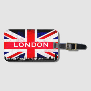 London Flagga Bagagebricka