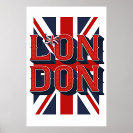 London Flagga Poster (24x36)