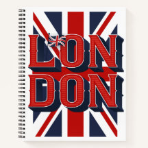 London Flagga Sketchbook / Blank / 8,5 x 11