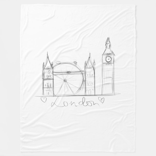 London Fleecefilt (Framsidan)