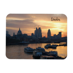 London - Floden Thames vid sunrise Magnet