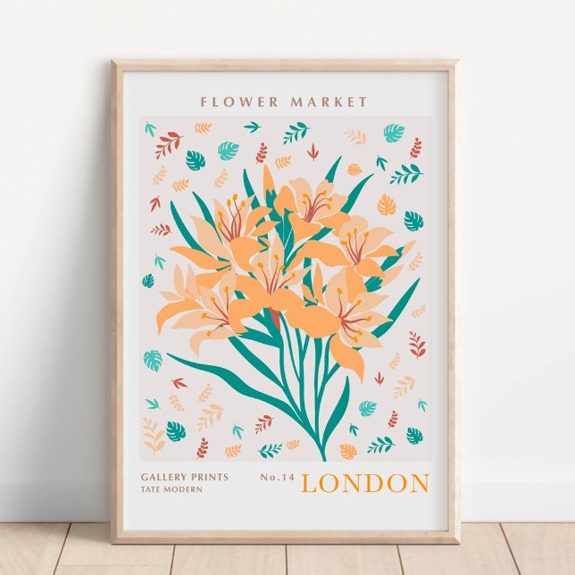 London Flower Market Botanical Poster (Skapare uppladdad)