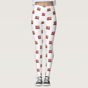 London för dubbel däckare för epos röd buss leggings