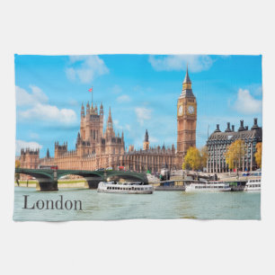 London, Förenade kungariket Big Ben View Kökshandduk