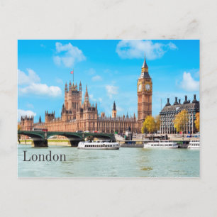London, Förenade kungariket Big Ben View Vykort