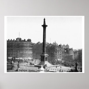 London, Förenade kungariket, gata, c1895, Trafalga Poster