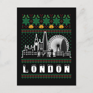 London Förenade kungariket God jul Vykort