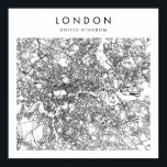 London Förenade kungariket Minimal Modern Street K Poster<br><div class="desc">London Förenade kungariket Minimal Modern Street Karta</div>
