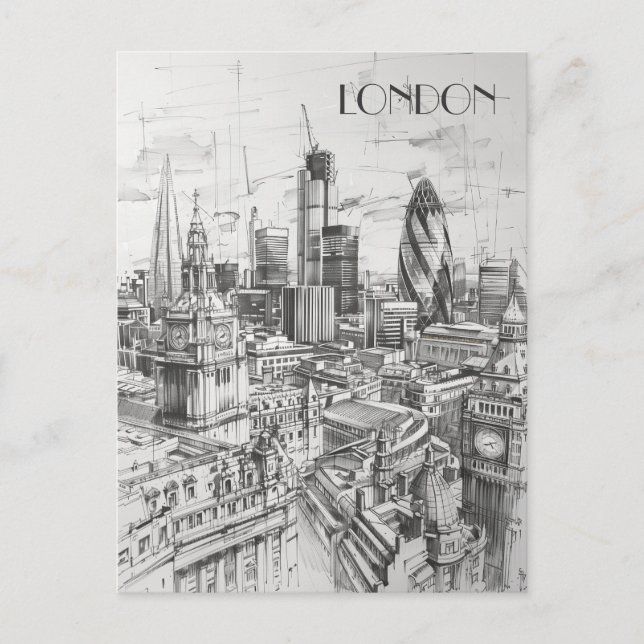 London Förenade kungariket Vykort (Framsida)