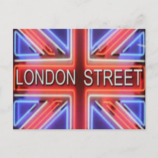 LONDON GATU POSTAL VYKORT