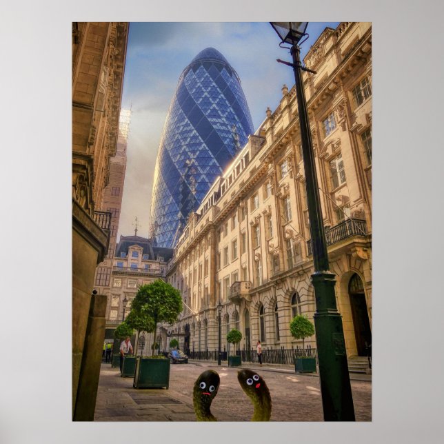London Gherkins Poster (Framsidan)