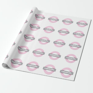 London Girl Underground Tube Sign Presentpapper