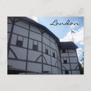 london globe teater vykort