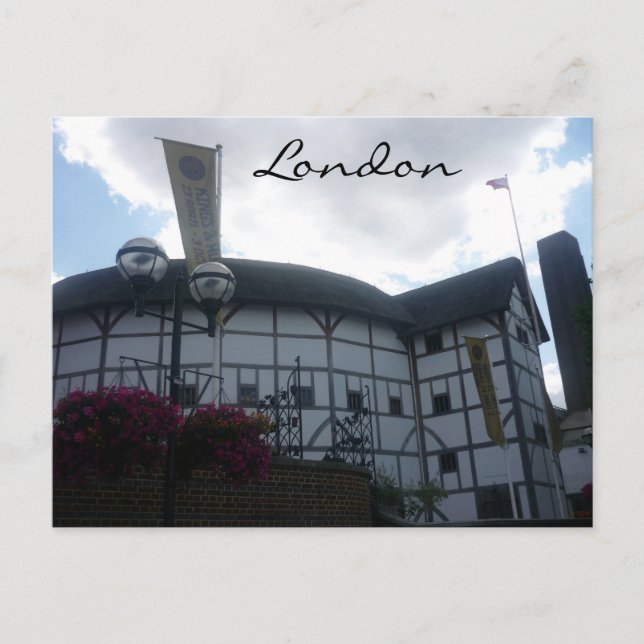 london globe vykort (Framsida)