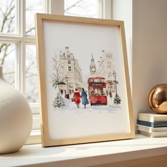 London God Watercolor Cityscape Poster (Skapare uppladdad)