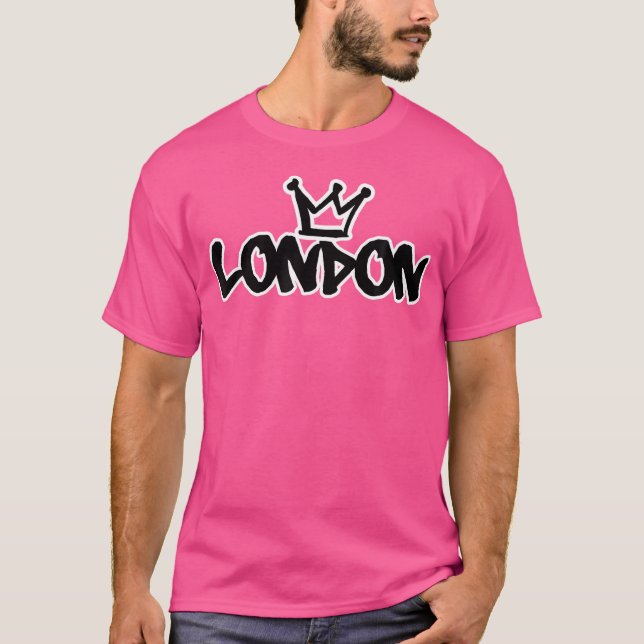 London Graffiti Hip hop T Shirt (Framsida)