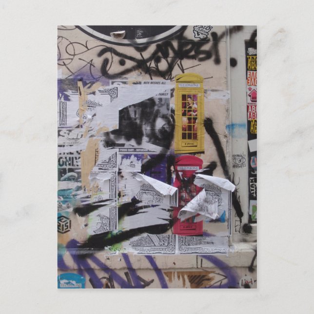 London grafitti vykort (Framsida)