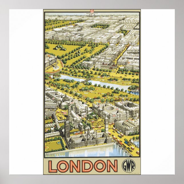 London Gwr, Vintage Poster (Framsidan)
