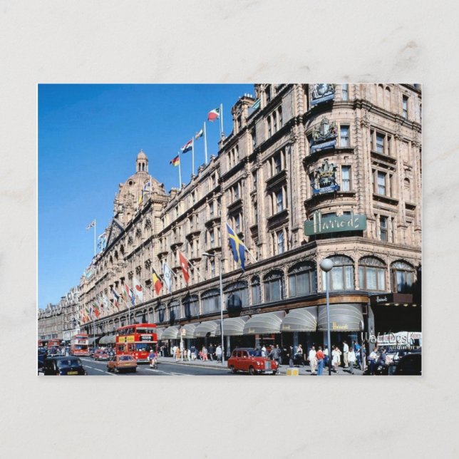 London, Harrods i Knightsbridge Vykort (Framsida)