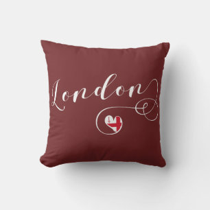 London Heart Dekorativ kudde, Storbritannien Kudde