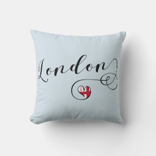 London Heart Dekorativ kudde, Storbritannien Kudde