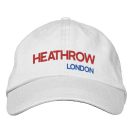 London Heathrow Airport justerable Hat Broderad Keps