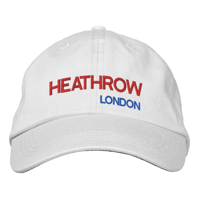 London Heathrow Airport justerable Hat Broderad Keps (Framsida)