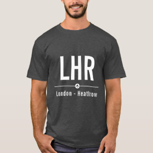 London Heathrow LHR Airport Code - Aviation T Shirt