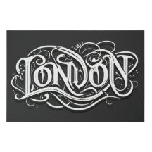 London Heavy Metall Calligraphy - London Metalhead