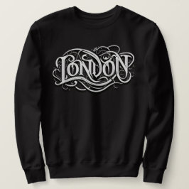 London Heavy Metall Calligraphy - London Metalhead Lång Ärmad Tröja