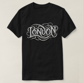 London Heavy Metall Calligraphy - London Metalhead T Shirt