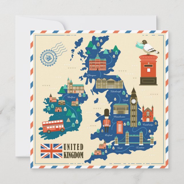 London Helgdag Card Julkort (Framsida)