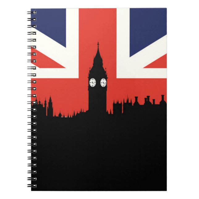 London horisont | den brittiska flagga anteckningsbok (Framsidan)