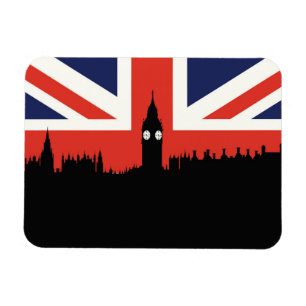 London horisont den brittiska flagga magnet