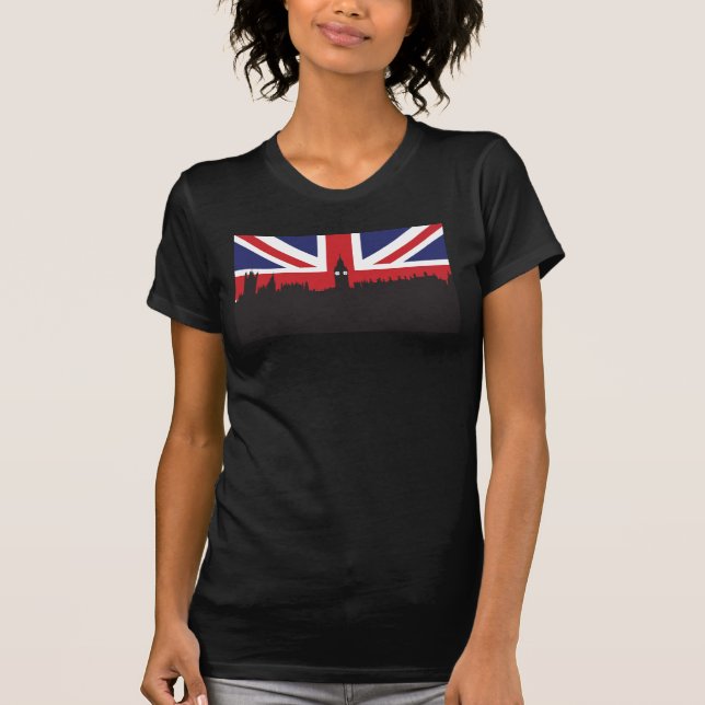London horisont | den brittiska flagga t shirt (Framsida)