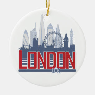 London horisont julgransprydnad keramik