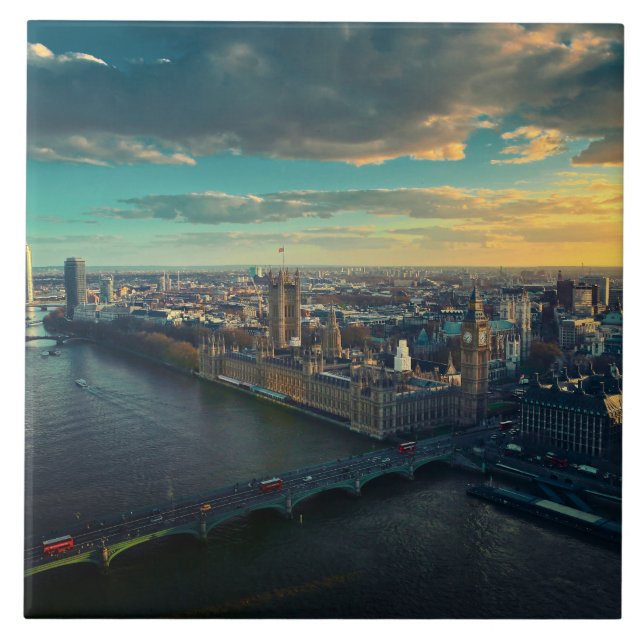 London horisont kakelplatta (Framsidan)