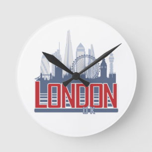 London horisont rund klocka