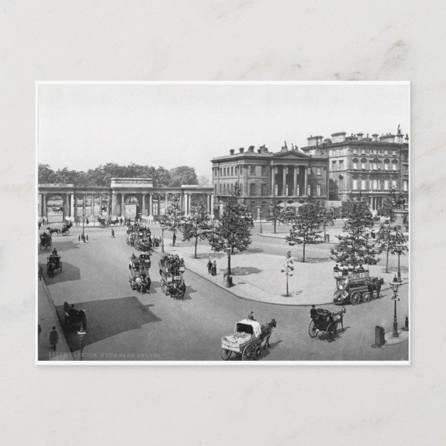 London Hyde Park, tidigt 1900's England Vykort (Framsida)