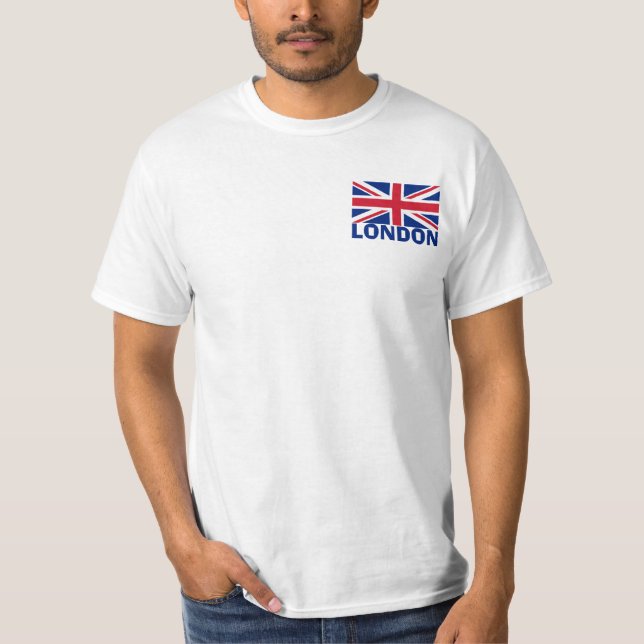 London i Blue Tee Shirt (Framsida)