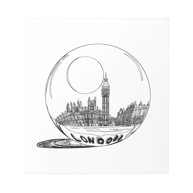 London i ett glas boll . anteckningsblock (Framsida)