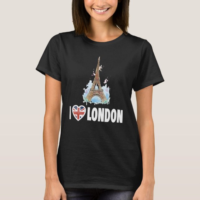 London - I Kärlek London - I Heart London Funny Ei T Shirt (Framsida)
