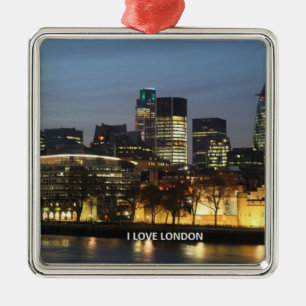 London:I Kärlek London Julgransprydnad Metall