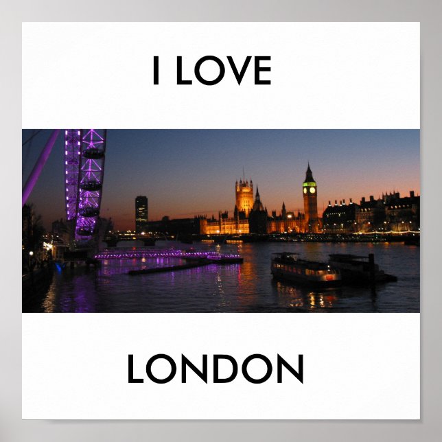 LONDON, I KÄRLEK, LONDON POSTER (Framsidan)