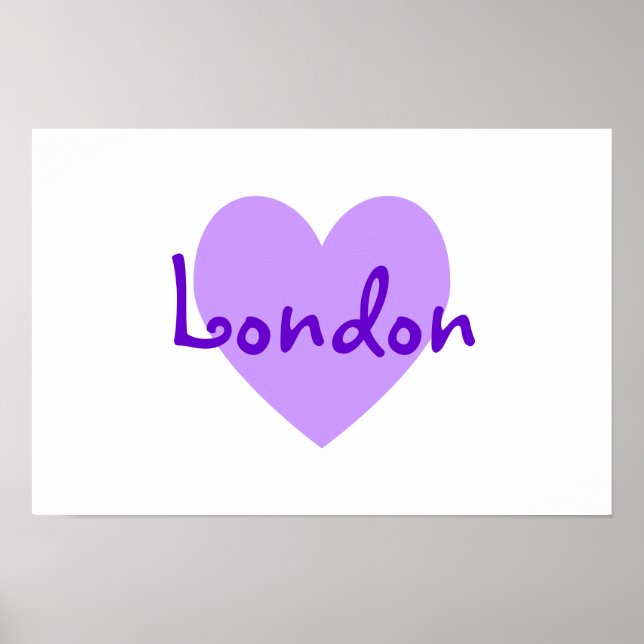 London i Lila Poster (Framsidan)