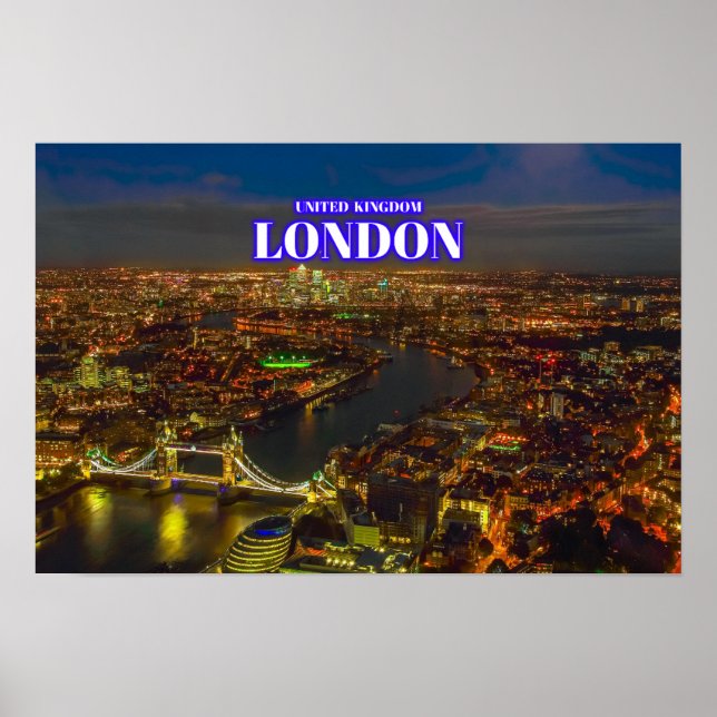 London i natt - Förenade kungariket Poster (Framsidan)