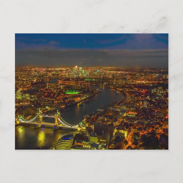 London i natt vykort (Framsida)