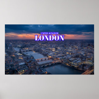 London i Night 2 - Förenade kungariket Poster